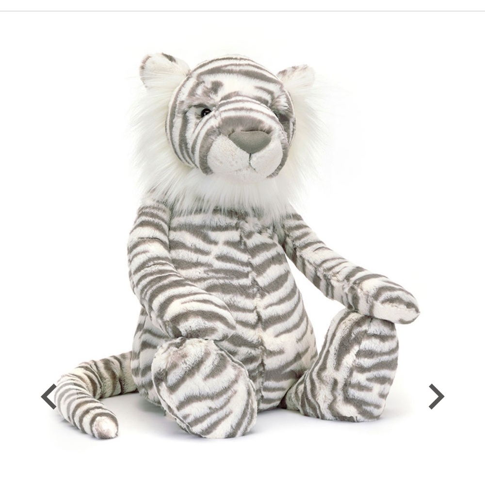NWT Jellycat Really Big Bashful Snow Tiger